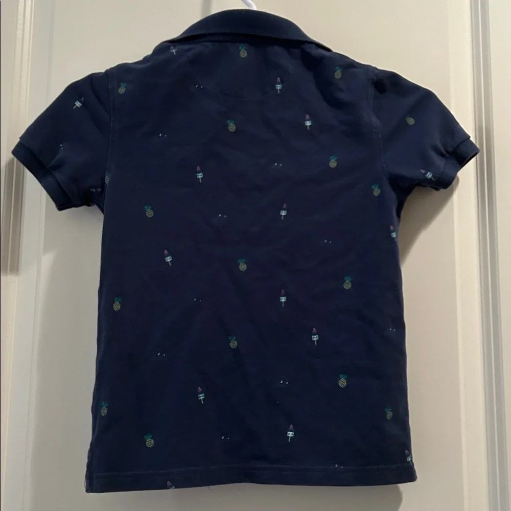 Marks and Spencer kids pineapple ice pop print polo shirt short sleeve 6-7yrs